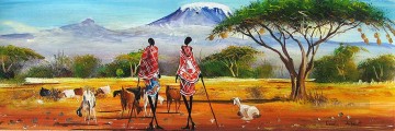 Cerca del Monte Kilimanjaro desde África Pinturas al óleo